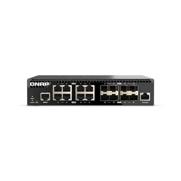 QNAP QSW-M3216R-8S8T netwerk-switch Managed L2/L3 10G Ethernet (100/1000/10000) 1U Zwart (QSW-M3216R-8S8T) QNAP QSW-M3216R-8S8T netwerk-switch Managed L2/L3 10G Ethernet (100/1000/10000) 1U Zwart (QSW-M3216R-8S8T)