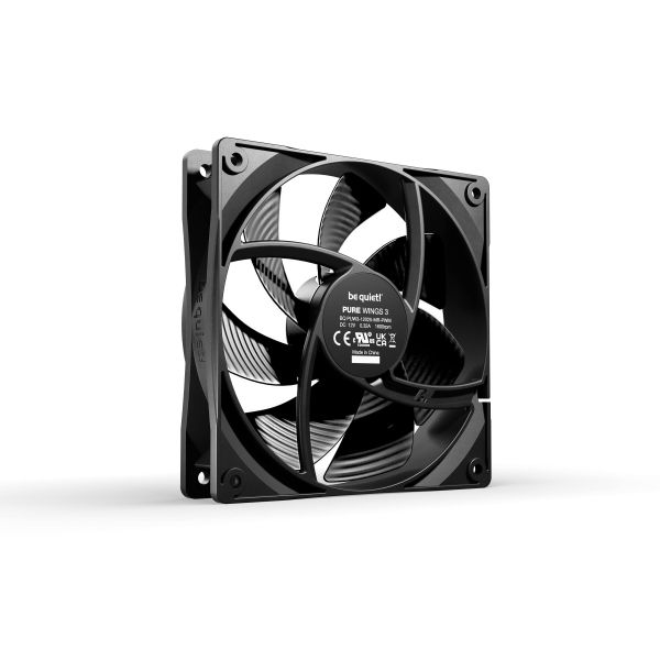be quiet! Pure Wings 3 120mm PWM Computer behuizing Ventilator 12 cm Zwart 1 stuk(s) (BL105)