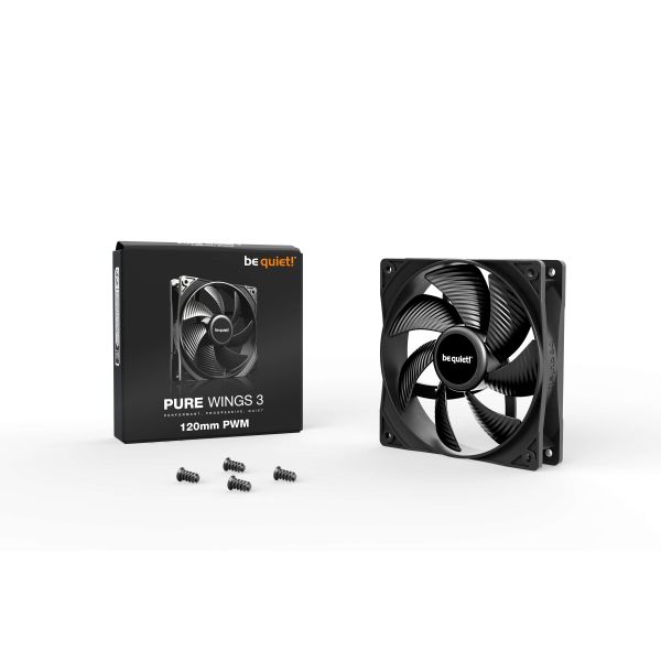 be quiet! Pure Wings 3 120mm PWM Computer behuizing Ventilator 12 cm Zwart 1 stuk(s) (BL105)