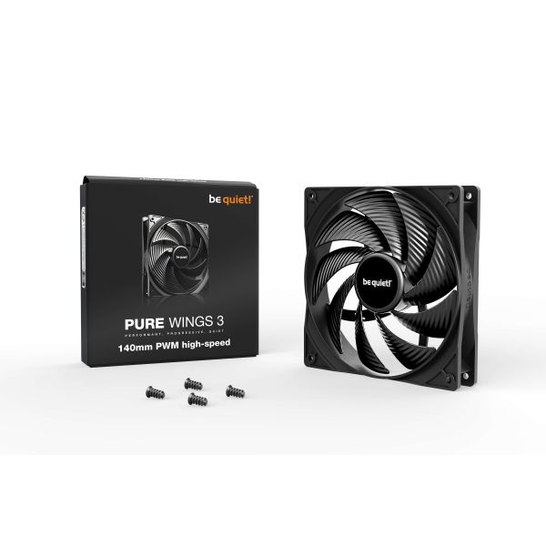 be quiet! Pure Wings 3 140mm PWM high-speed Computer behuizing Ventilator 14 cm Zwart 1 stuk(s) (BL109)