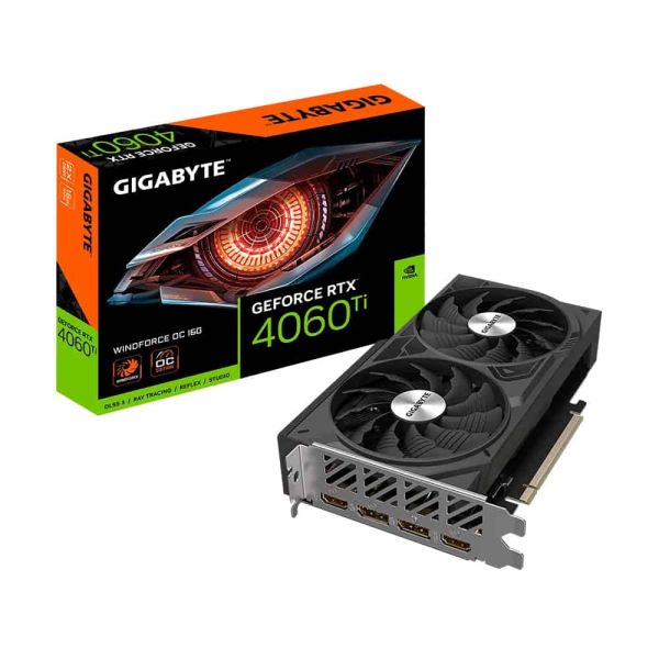 Gigabyte GeForce RTX 4060 Ti Windforce OC 16G NVIDIA 16 GB GDDR6 (GV-N406TWF2OC-16GD)