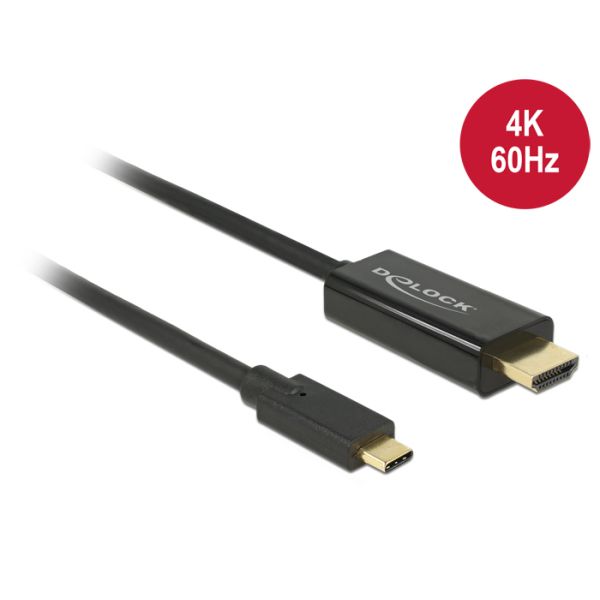 DeLOCK 85290 video kabel adapter 1 m USB Type-C HDMI Zwart (85290)
