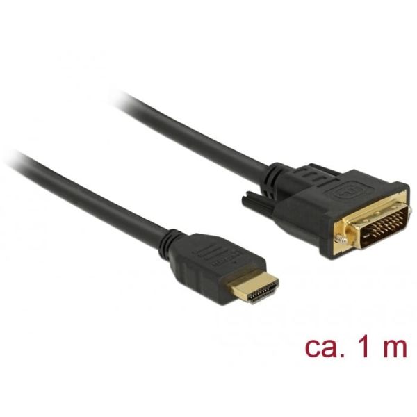 DeLOCK 85652 video kabel adapter 1 m HDMI Type A (Standaard) DVI Zwart (85652) DeLOCK 85652 video kabel adapter 1 m HDMI Type A (Standaard) DVI Zwart (85652)