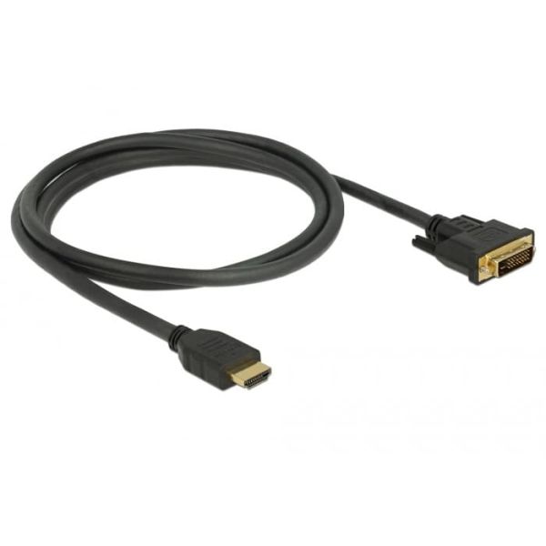 DeLOCK 85653 video kabel adapter 1,5 m HDMI Type A (Standaard) DVI Zwart (85653)
