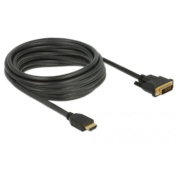 DeLOCK 85656 video kabel adapter 5 m HDMI Type A (Standaard) DVI Zwart (85656)