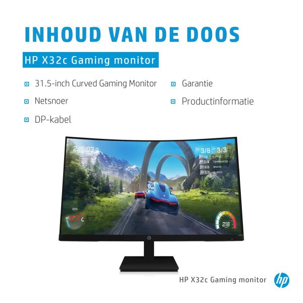 HP X32c computer monitor 80 cm (31.5") 1920 x 1080 Pixels Full HD Zwart (34-04-00016-R) HP X32c computer monitor 80 cm (31.5") 1920 x 1080 Pixels Full HD Zwart (34-04-00016-R)