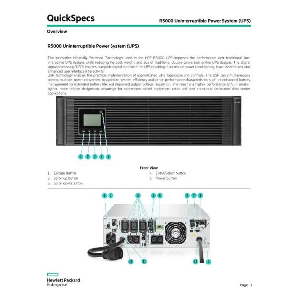 HP SPS-UPS,R8KVA,6U,INTL (438769-B31)