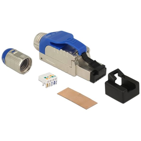 DeLOCK 86487 kabel-connector RJ-45 Blauw, Zilver (86487)