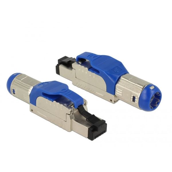DeLOCK 86487 kabel-connector RJ-45 Blauw, Zilver (86487) DeLOCK 86487 kabel-connector RJ-45 Blauw, Zilver (86487)