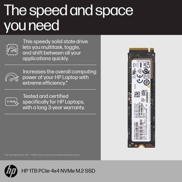 HP 512GB PCIe4x4 NVMe M.2 SSD (8C4X6AA)