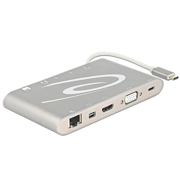 DeLOCK 87298 interface hub USB 3.2 Gen 1 (3.1 Gen 1) Type-C 1000 Mbit/s Zilver (87298)