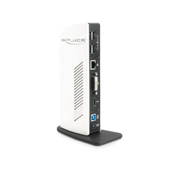 DeLOCK 87568 notebook dock & poortreplicator Bedraad Zwart, Wit (87568) DeLOCK 87568 notebook dock & poortreplicator Bedraad Zwart, Wit (87568)