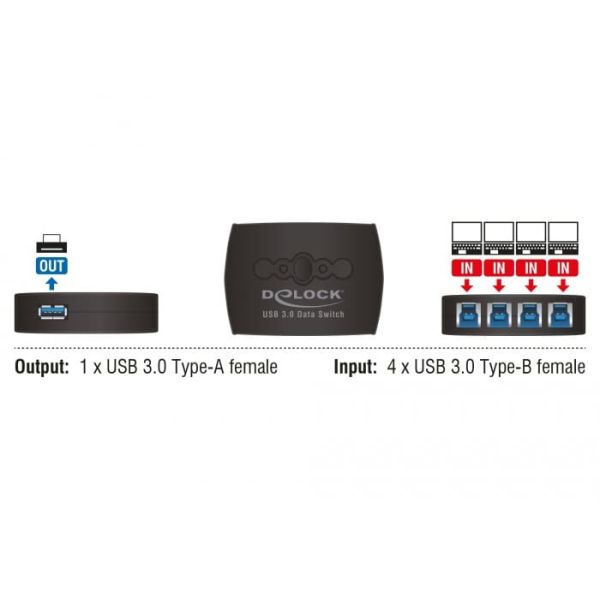 DeLOCK 87724 computer data switch (87724)