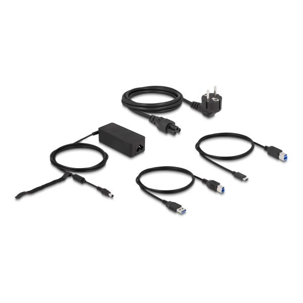 DeLOCK 87728 notebook dock & poortreplicator Docking USB 3.2 Gen 1 (3.1 Gen 1) Type-A + Type-C Zwart (87728)