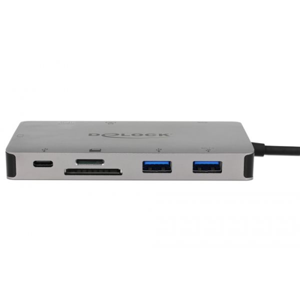DeLOCK 87735 notebook dock & poortreplicator Bedraad USB 3.2 Gen 1 (3.1 Gen 1) Type-C Grijs (87735)