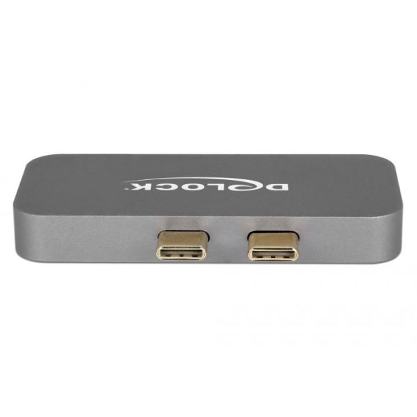 DeLOCK mini Dockingstation für macbook mit 5K Bedraad Thunderbolt 3 Grijs (87739)