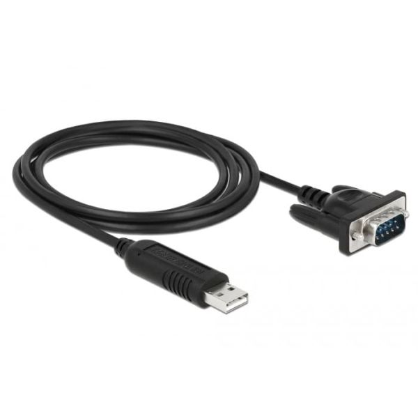 DeLOCK 87741 seriële kabel Zwart 1,8 m USB Type-A DB-9 (87741)