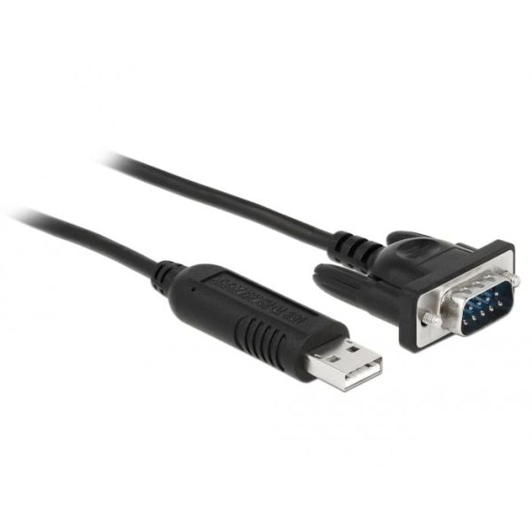 DeLOCK 87741 seriële kabel Zwart 1,8 m USB Type-A DB-9 (87741)