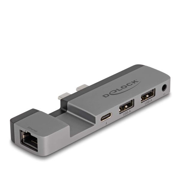 DeLOCK 87757 notebook dock & poortreplicator Docking Thunderbolt 4 Zwart, Grijs (87757) DeLOCK 87757 notebook dock & poortreplicator Docking Thunderbolt 4 Zwart, Grijs (87757)