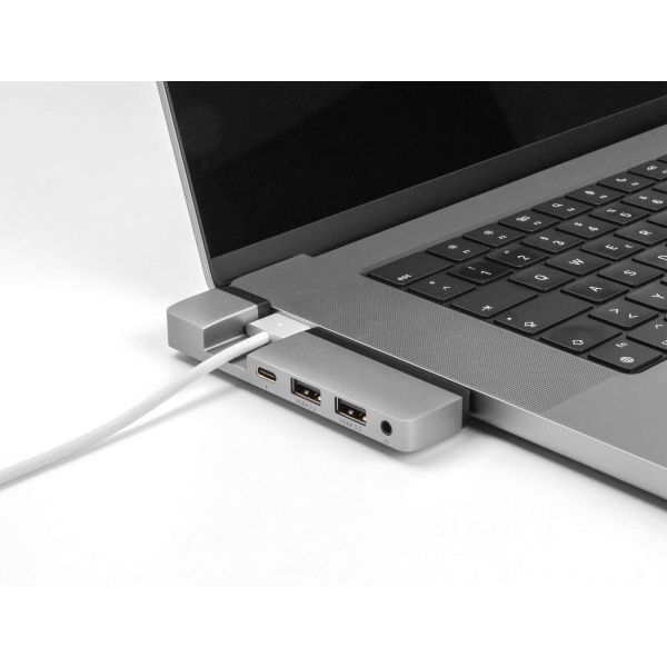 DeLOCK 87757 notebook dock & poortreplicator Docking Thunderbolt 4 Zwart, Grijs (87757)