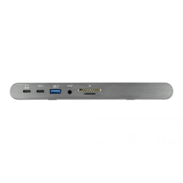 DeLOCK 87772 notebook dock & poortreplicator Bedraad Thunderbolt 3 Grijs (87772)