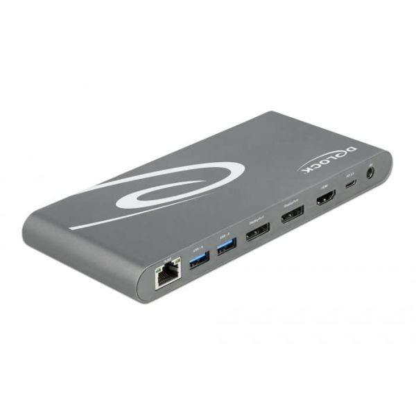 DeLOCK 87772 notebook dock & poortreplicator Bedraad Thunderbolt 3 Grijs (87772)