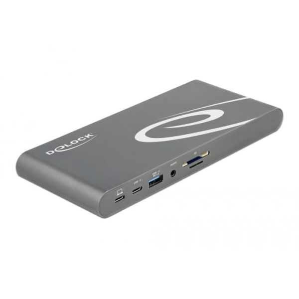 DeLOCK 87772 notebook dock & poortreplicator Bedraad Thunderbolt 3 Grijs (87772)
