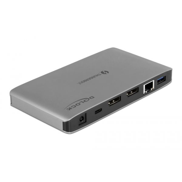 DeLOCK 87777 notebook dock & poortreplicator Bedraad Thunderbolt 3 Grijs (87777) DeLOCK 87777 notebook dock & poortreplicator Bedraad Thunderbolt 3 Grijs (87777)