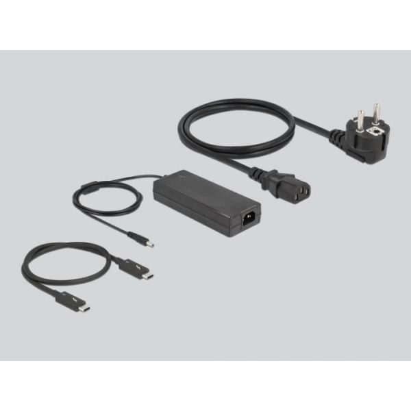 DeLOCK 87777 notebook dock & poortreplicator Bedraad Thunderbolt 3 Grijs (87777)