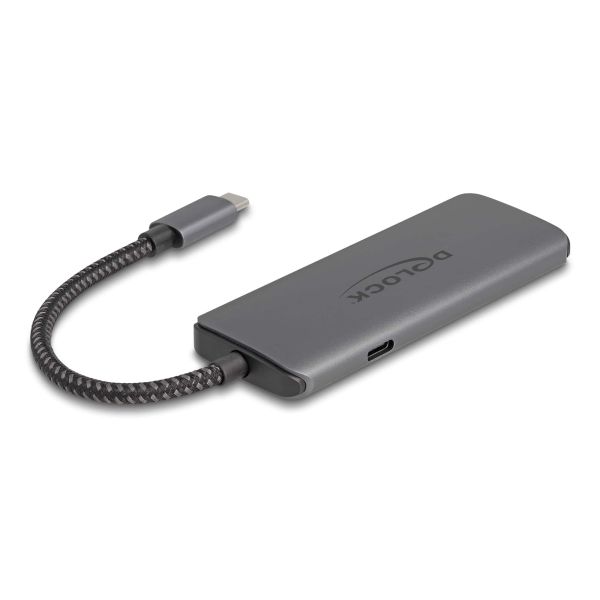 DeLOCK 87804 notebook dock & poortreplicator Bedraad USB 3.2 Gen 1 (3.1 Gen 1) Type-C Grijs (87804)