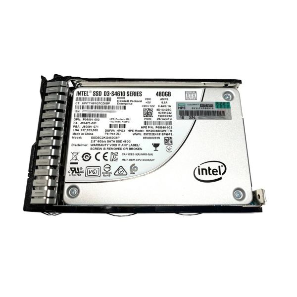 HP SPS-DRV SSD 480GB 6G SFF SATA MU (P00583-001)
