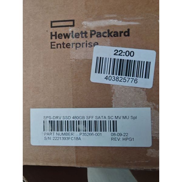 HP SPS-DRV SSD 480GB SFF SATA SC MV MU Spl (P35266-001)