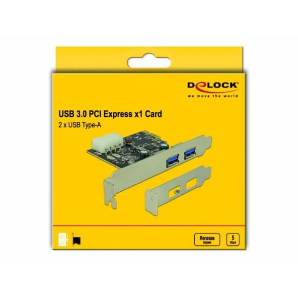 DeLOCK 89243 interfacekaart/-adapter Intern USB 3.2 Gen 1 (3.1 Gen 1) (89243)