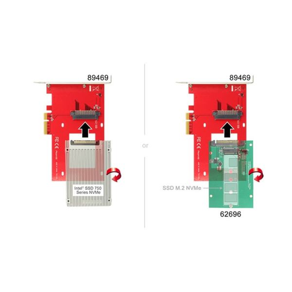 DeLOCK 89469 interfacekaart/-adapter Intern U.2 (89469)