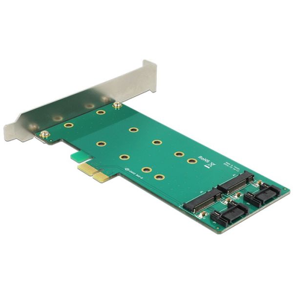 DeLOCK 2x 67-pin M.2 key B - 2x SATA 7-pin interfacekaart/-adapter Intern (89473)