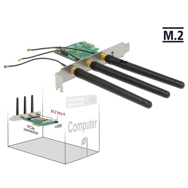 DeLOCK 89568 interfacekaart/-adapter Intern M.2 (89568)