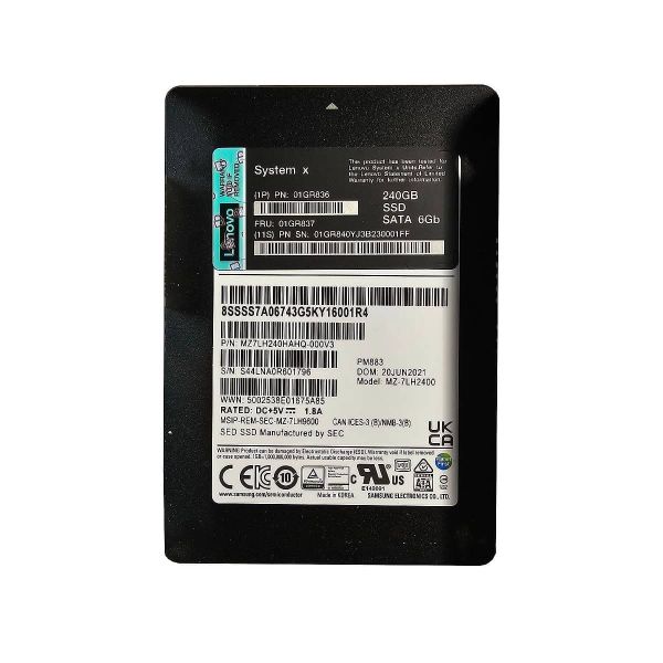 Lenovo PM863a 240GB SATA SSD 2.5 inch (01GR837)