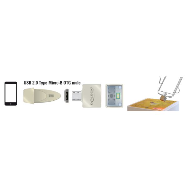 DeLOCK 90281 barcode-lezer 1D CMOS Goud (90281)