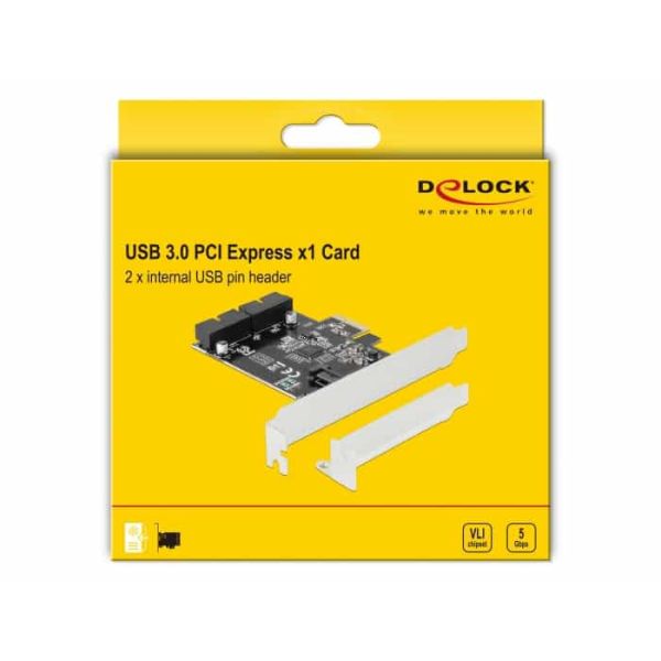 DeLOCK 90387 interfacekaart/-adapter Intern USB 3.2 Gen 1 (3.1 Gen 1) (90387)