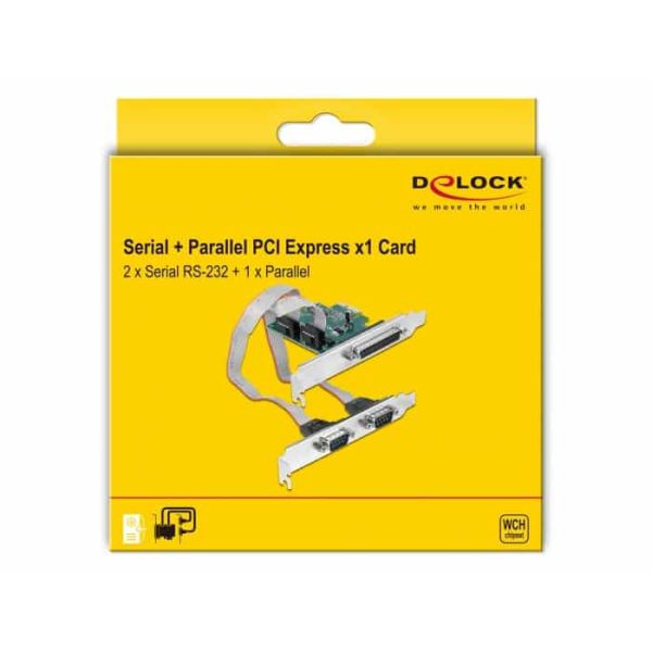 DeLOCK 90413 interfacekaart/-adapter Intern Parallel, RS-232 (90413)
