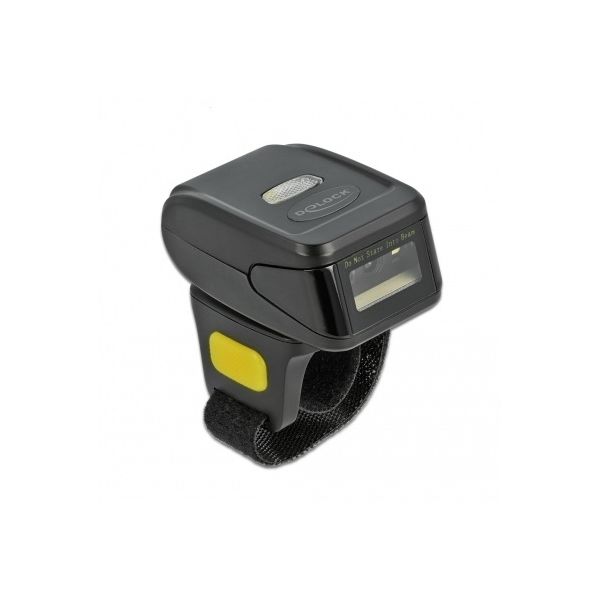 DeLOCK Ring Barcode Scanner 1D and 2D with 2.4 GHz or Bluetooth Draagbare penstreepjescodelezer 1D/2D CMOS Zwart (90508)