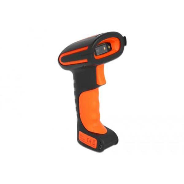 DeLOCK 90556 barcode-lezer Draagbare streepjescodelezer 1D/2D CMOS Zwart, Oranje (90556)