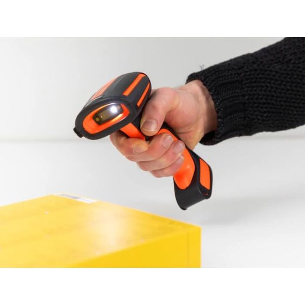DeLOCK 90556 barcode-lezer Draagbare streepjescodelezer 1D/2D CMOS Zwart, Oranje (90556)