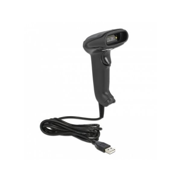 DeLOCK 90557 barcode-lezer Draagbare streepjescodelezer 1D/2D LED Zwart (90557)