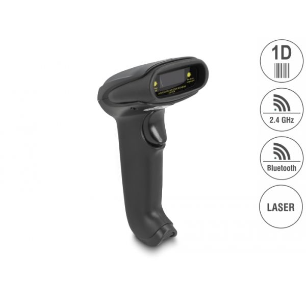 DeLOCK 90564 barcode-lezer Draagbare streepjescodelezer 1D Laser Zwart (90564)