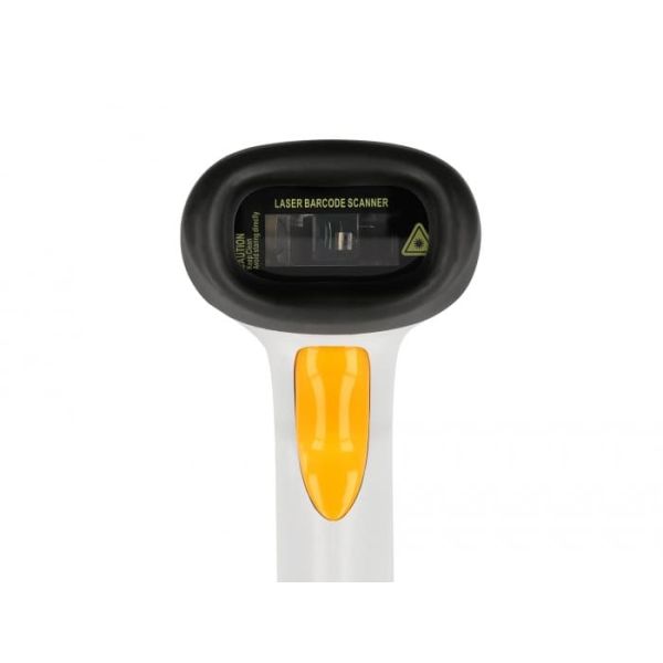 DeLOCK 90565 barcode-lezer Draagbare streepjescodelezer 1D Laser Zwart, Grijs (90565)