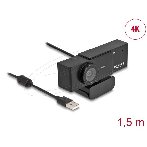 Delock 4K USB Webcam 8MP 3840x2160 (96400)