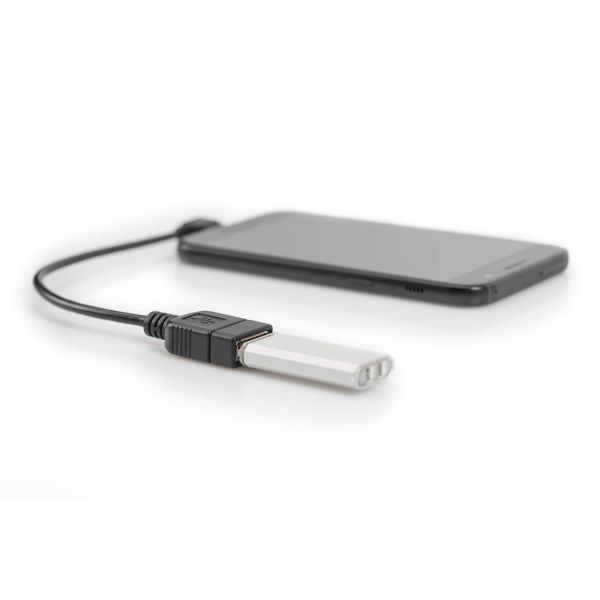 Digitus USB 2.0 ADPTER CABLE MICRO B-A USB-kabel 0,15 m Micro-USB B USB A Zwart (AK-300313-002-S)