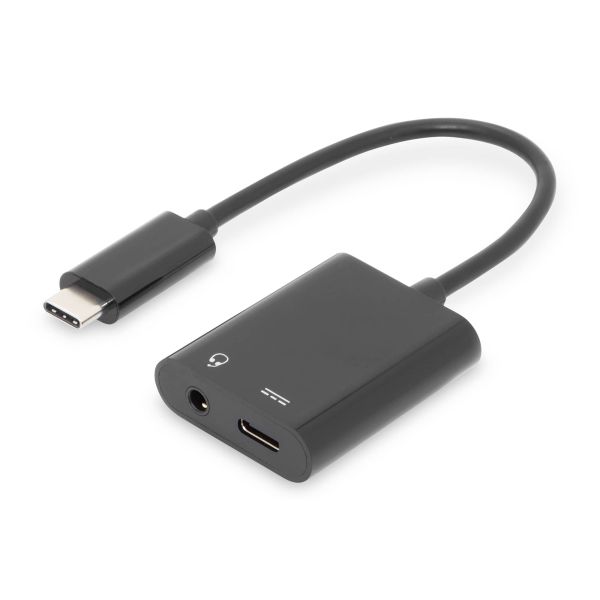 Digitus AK-300400-002-S interface hub USB 3.2 Gen 1 (3.1 Gen 1) Type-C Zwart (AK-300400-002-S)