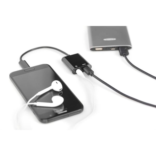 Digitus AK-300400-002-S interface hub USB 3.2 Gen 1 (3.1 Gen 1) Type-C Zwart (AK-300400-002-S)